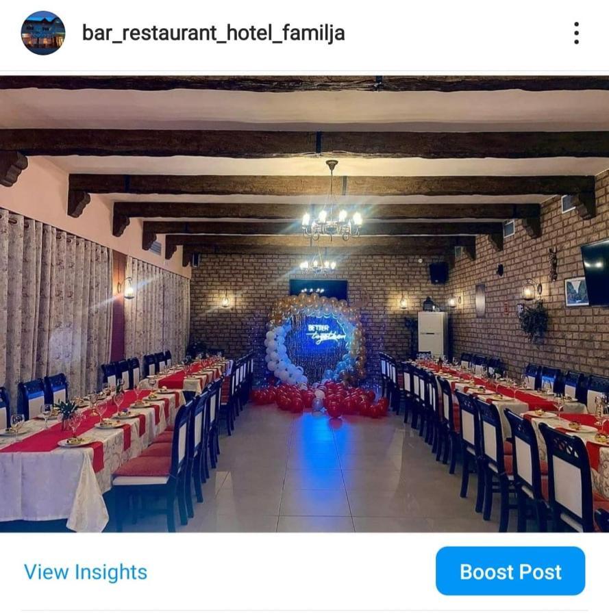 Bar-Restaurant-Hotel-Familja Klos Luaran gambar